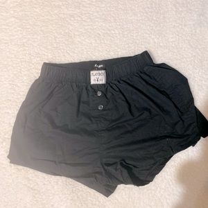 womens PLAYBOY black boxers size XS